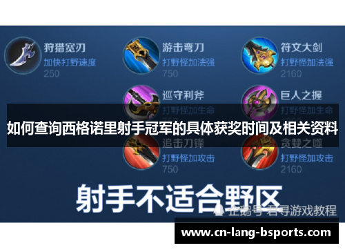 如何查询西格诺里射手冠军的具体获奖时间及相关资料
