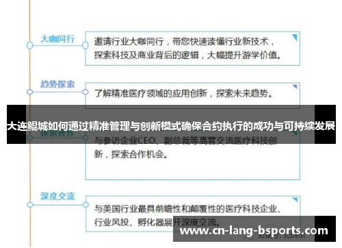 大连鲲城如何通过精准管理与创新模式确保合约执行的成功与可持续发展 大连鲲城如何通过精准管理与创新模式确保合约执行的成功与可持续发展